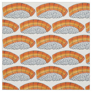 Salmon Nigiri Sushi Japanese Food Restaurant Fabric