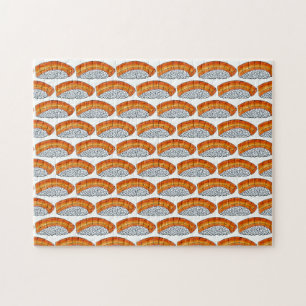 Salmon Nigiri Sushi Sashimi Japanese Cuisine Food Jigsaw Puzzle