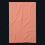 Salmon Orange Create Your Own Blank Template Kitchen Towel<br><div class="desc">Create Your Own Custom Upload Add Your Monogram Initial Photo or Logo Text Name Elegant Modern Cute Kitchen & Dining / Table & Kitchen Linens/ Blank Template Salmon Orange Solid Colour Kitchen Towel.</div>