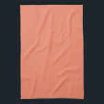 Salmon Orange Create Your Own Blank Template Kitchen Towel<br><div class="desc">Create Your Own Custom Upload Add Your Monogram Initial Photo or Logo Text Name Elegant Modern Cute Kitchen & Dining / Table & Kitchen Linens/ Blank Template Salmon Orange Solid Colour Kitchen Towel.</div>