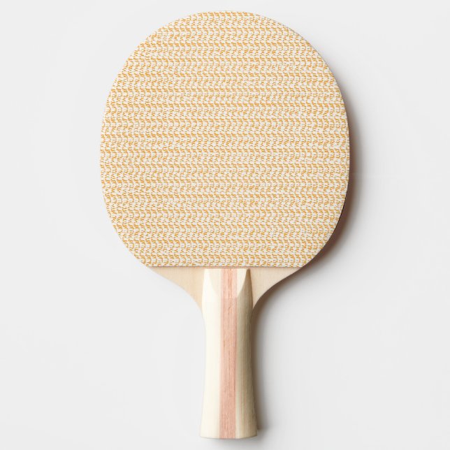 Salmon Peach Weave Mesh Look Ping Pong Paddle (Front)