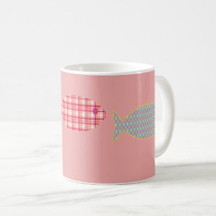 Salmon Pink Fish Coastal Coffee Mug