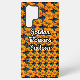Salmon Pink Floral Pattern Samsung Galaxy Case