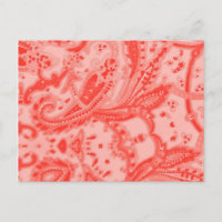 Salmon Pink Paisley