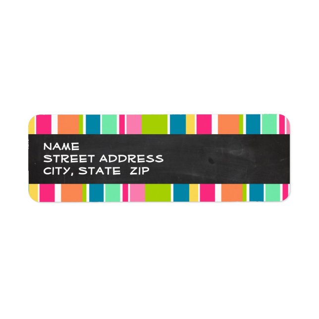 Salmon Pink & Seafoam Green; Vintage Chalkboard (Front)