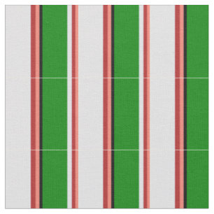 Salmon, Red, Lavender, Green, and Black Coloured Fabric