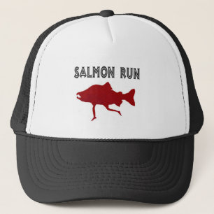 salmon Run Red Trucker Hat