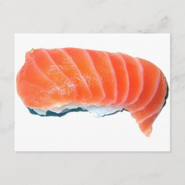 Salmon Sashimi Postcard (Front)