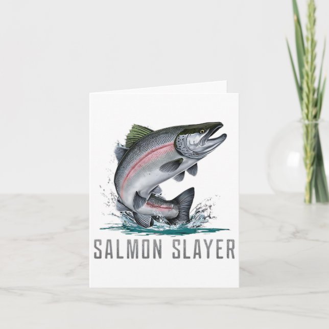 Salmon Slayer Fishing  Card (Front)