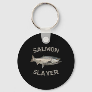 Salmon Slayer Salmon Fishing Salmon  Keychain