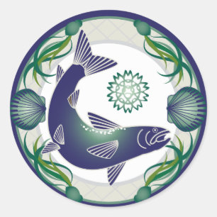 Salmon sticker