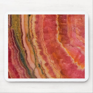 Salmon Striped Quartz Mouse Pad