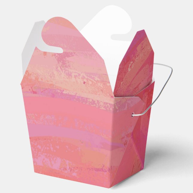 Salmon Swirl Favor Box (Opened)