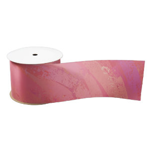Salmon Swirl Satin Ribbon