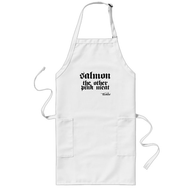 Salmon the other pink meat long apron (Front)