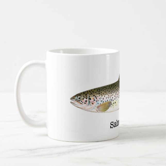Salmon Trout Fish Coffee Mug (Left)