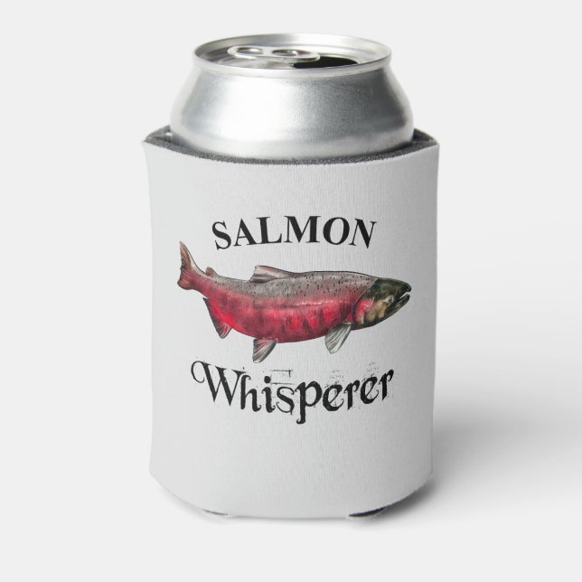 Salmon Whisperer Light Can Cooler (Can Back)