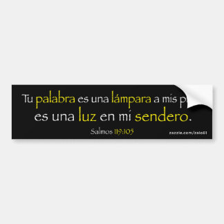 Salmos 119:105 bumper sticker