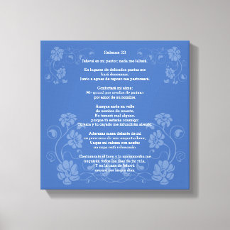 Salmos 23 - Psalm 23, Canvas Print