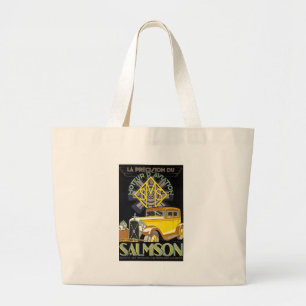 Salmson Autombiles - Moteur D' Aviation Large Tote Bag