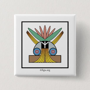 Salome Peace Symbol BUTTON