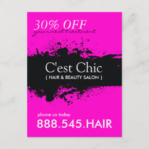Salon à ongles et carte postale publicitaire Spa