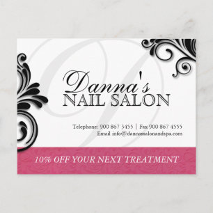 Salon à ongles et carte postale publicitaire Spa
