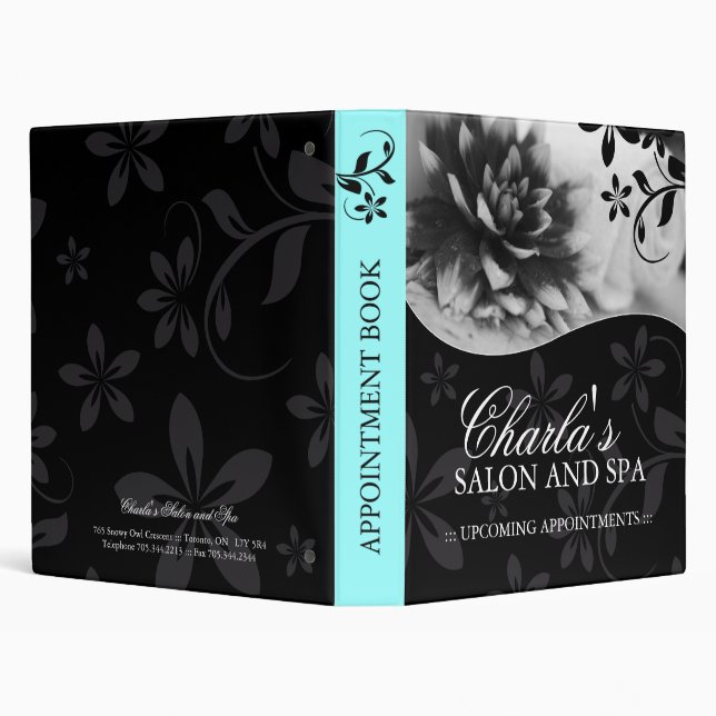 Salon and Spa Appointment Book Binder (Background)
