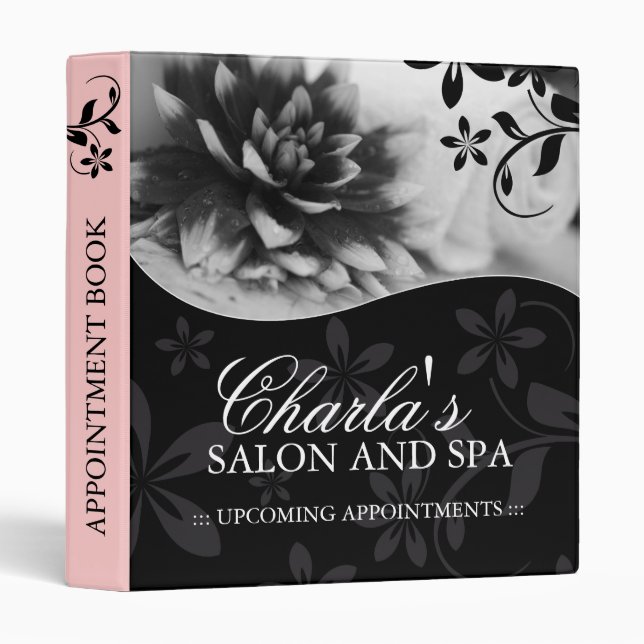 Salon and Spa Appointment Book Binder (Front/Spine)