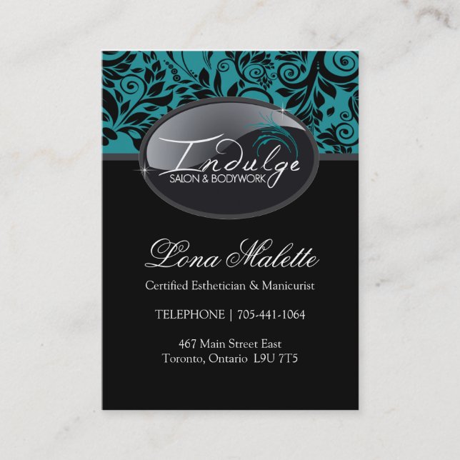 Salon and Spa Business Cards (Front)