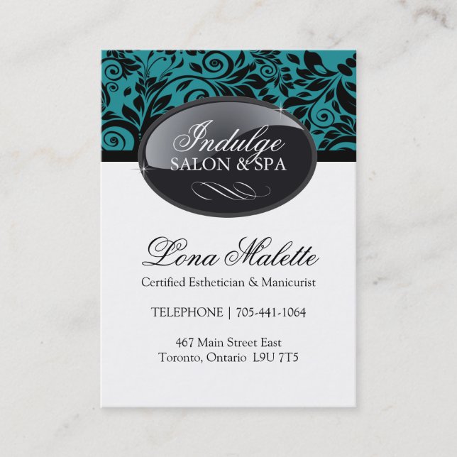 Salon and Spa Business Cards (Front)