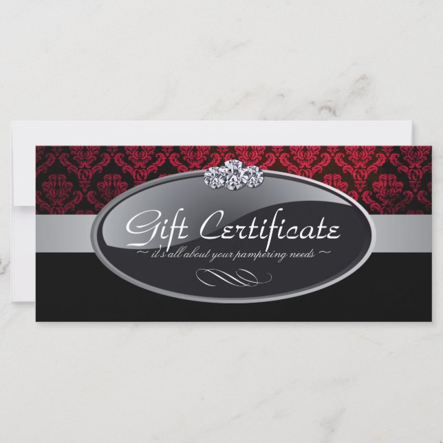 SALON AND SPA GIFT CERTIFICATE (Front)