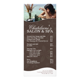 Salon and Spa Rack Card
