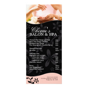 Salon and Spa Rack Card