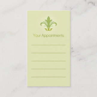 Salon appointment, beauty, spa business cards