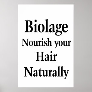 Salon Barbershop Affiche Cheveux Nourish Biolage 