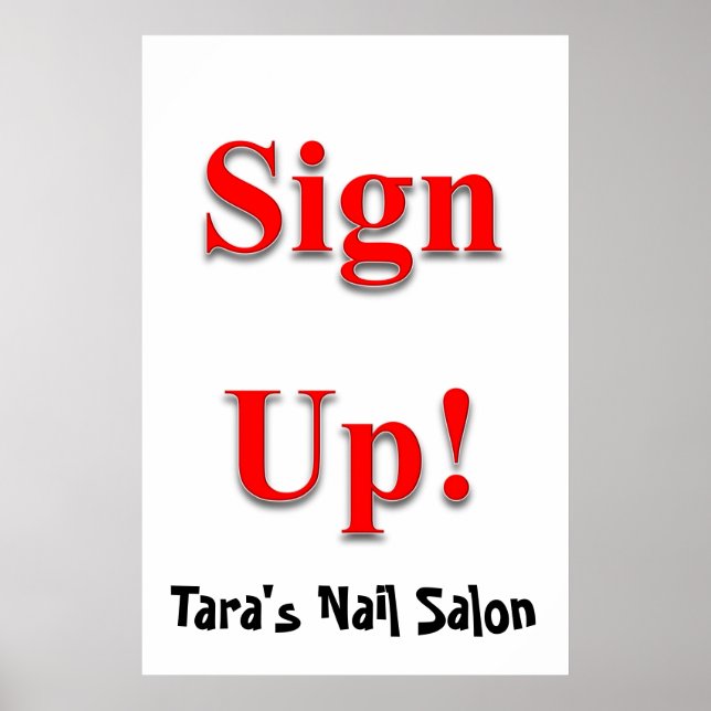 Salon Barbershop Affiches Inscrivez-vous (Devant)