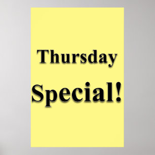 Salon Barbershop Affiches Jeudi spécial