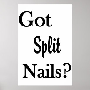 Salon Barbershop Affiches Ongles Fendus ?