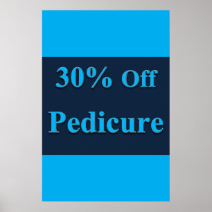 Salon Barbershop Posters 30% Off Pedicure