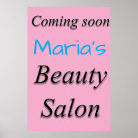 Salon Barbershop Posters Beauty Salon Coming Soon