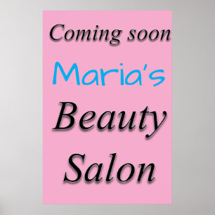 Salon Barbershop Posters Beauty Salon Coming Soon