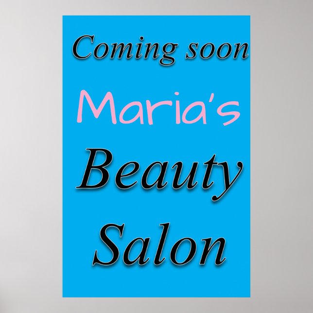 Salon Barbershop Posters Beauty Salon Coming Soon (Devant)