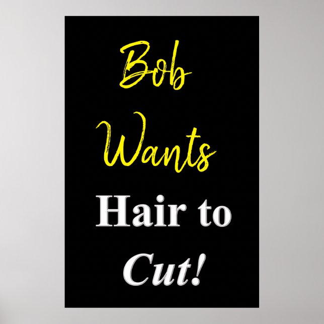 Salon Barbershop Posters Cheveux to Cut (Devant)
