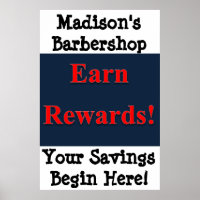 Salon Barbershop Posters Earn Rewards