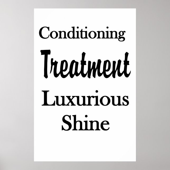 Salon Barbershop Posters Hair Conditioning Shine (Front)