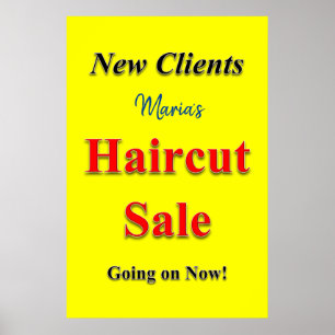 Salon Barbershop Posters Haircut Vente