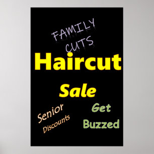 Salon Barbershop Posters Haircut Vente