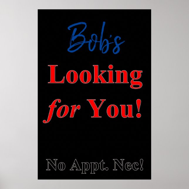 Salon Barbershop Posters Looking For You (Front)