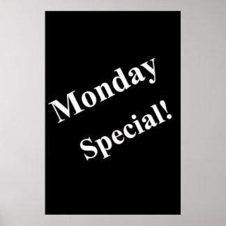Salon Barbershop Posters Monday Special